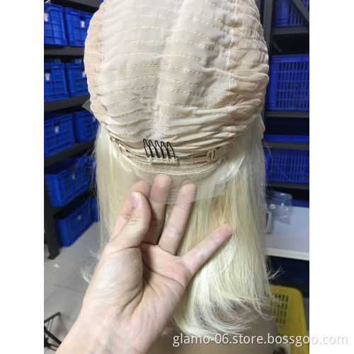Wholesale Brazilian 613 Bob Human Hair Lace Front Hair Wigs 13*4 100% Virgin Human 613 Short Lace Wig